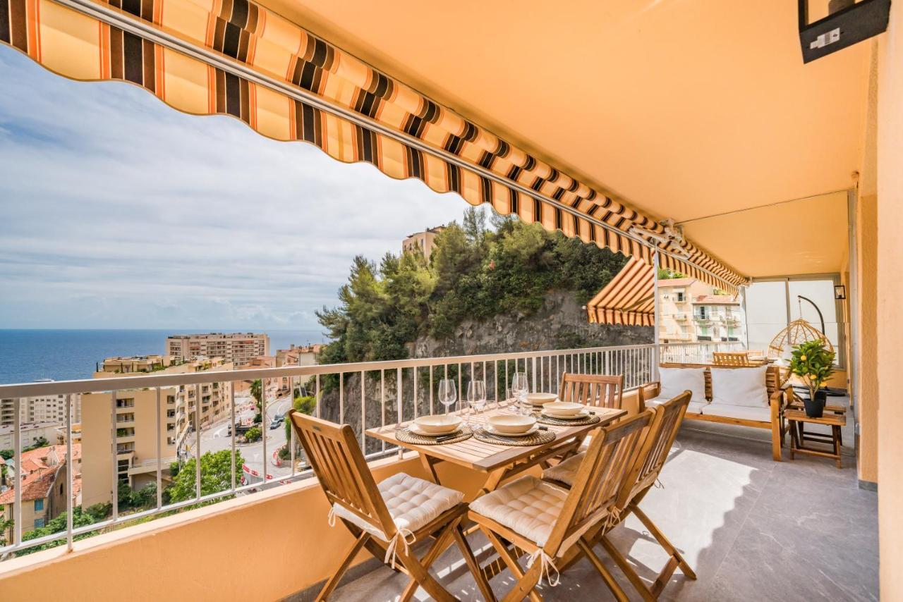 Baie De Monaco - Terrasse Vue Mer - Parking - Af Beausoleil Luaran gambar