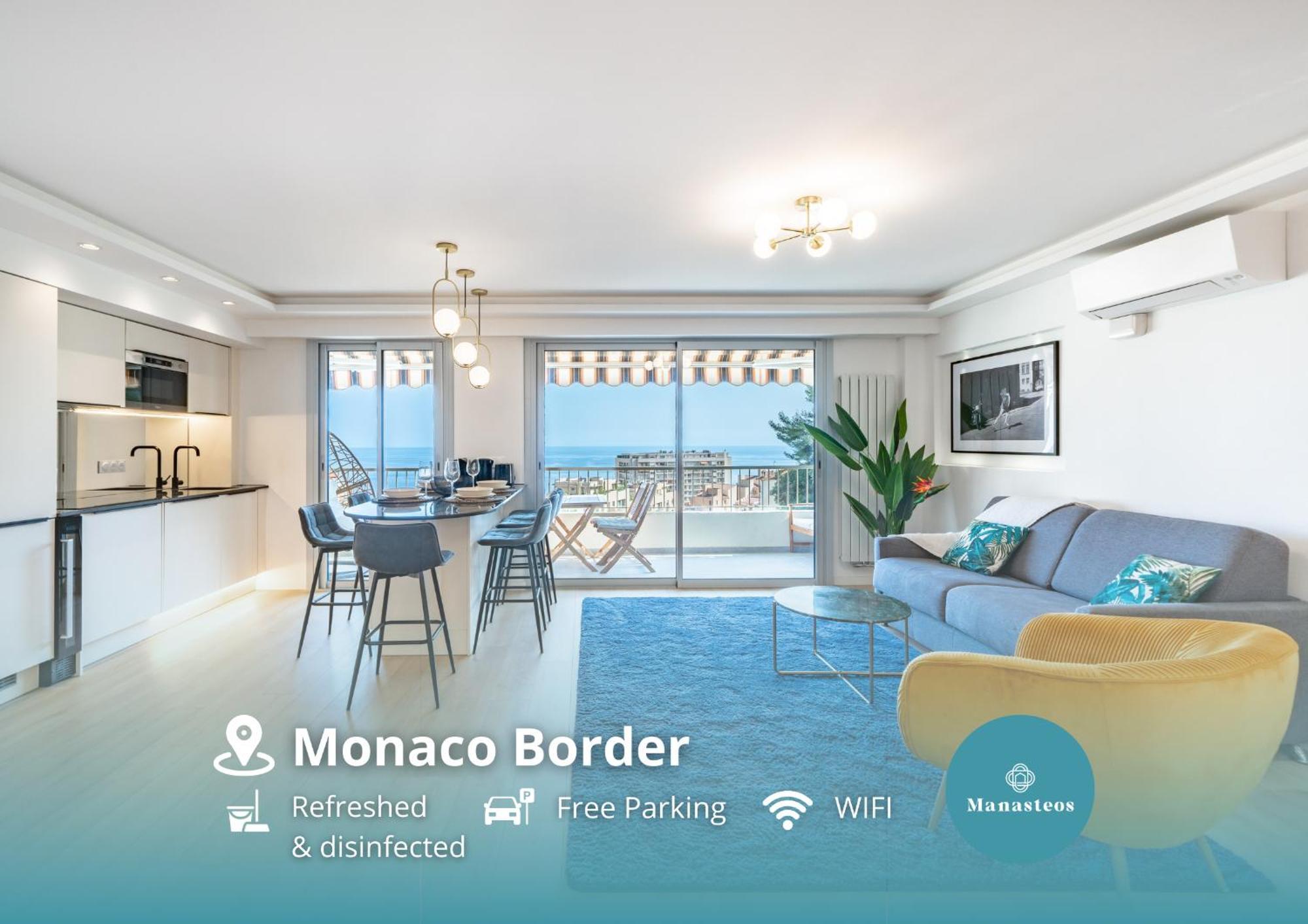 Baie De Monaco - Terrasse Vue Mer - Parking - Af Beausoleil Luaran gambar
